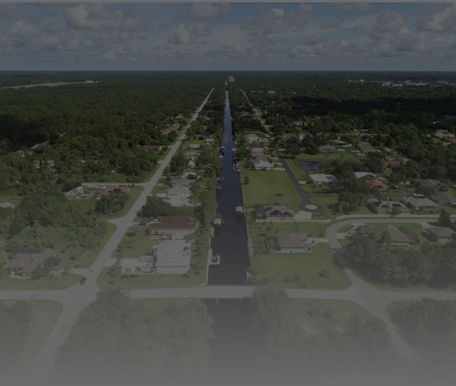 Foto aerea de uma região da flórida